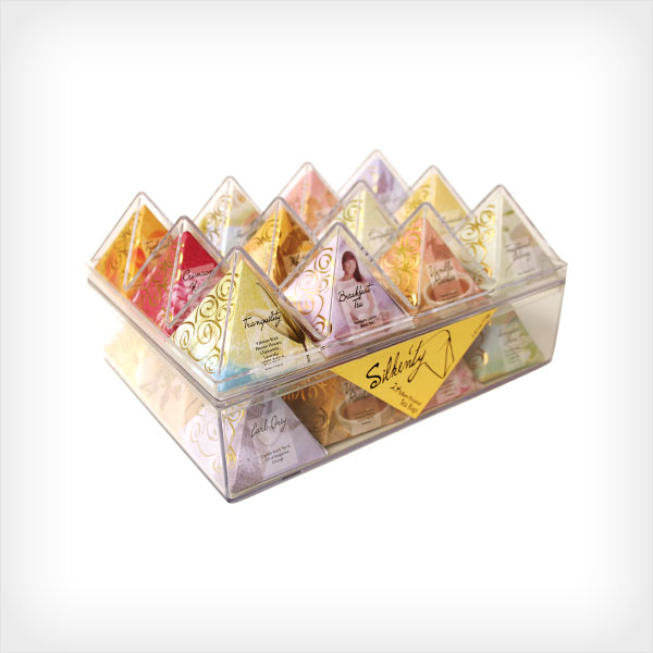 Acrylic Box - 24 Assorted blends in exquisite tiny pyramids