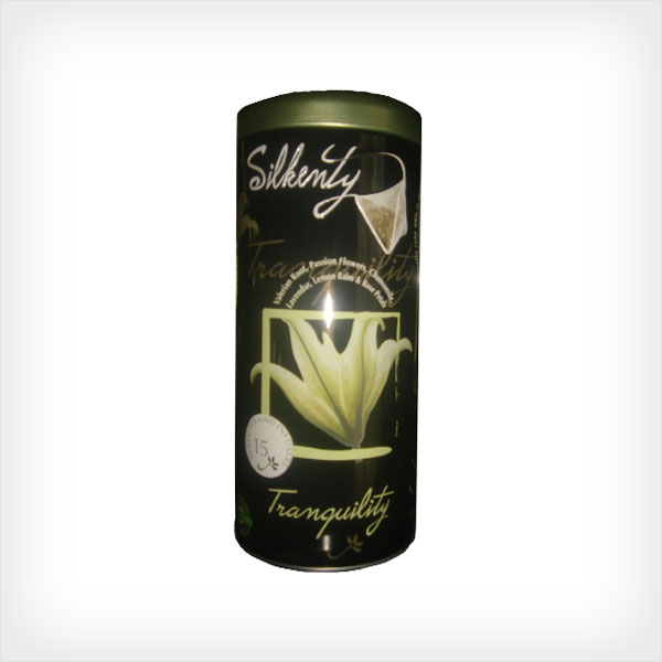 Tranquility - DESIGNER TINS : with 15 Single -Serve (2g) Pyramid Tea Bags (x 2 Units)